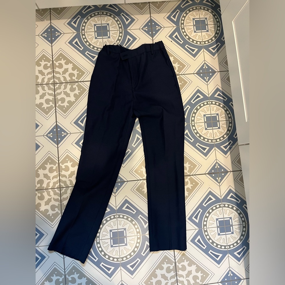 Isaac Mizrahi Navy Dress Pants Straight Leg